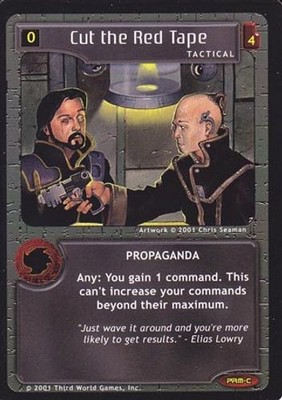 Cut the Red Tape - Primary Edition - Firestorm CCG