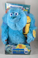 Vintage 2001 Disney Pixar Monsters, Inc. Glowing Bedtime Sulley Plush-VIDEO
