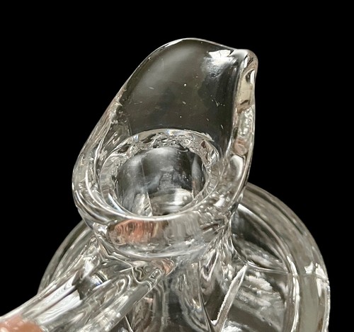 Rare Antique Tiffin Franciscan Solar EAPG Glass 6.25” Cruet and Stopper c1908 - Picture 9 of 14