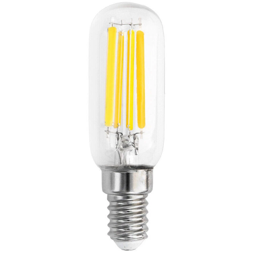2X E14 T25 LED Filament Bulb Warm White 2700K Tube 7W E60W Clear 806lm - Image 2 of 2