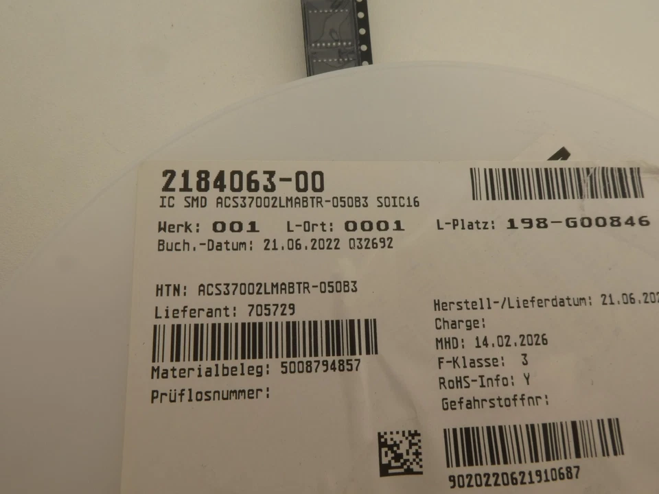 Allegro MicroSystems / 38x Stromsensor / ACS37002LMABTR-050B3 (23-11-3-6) - Bild 3 von 3