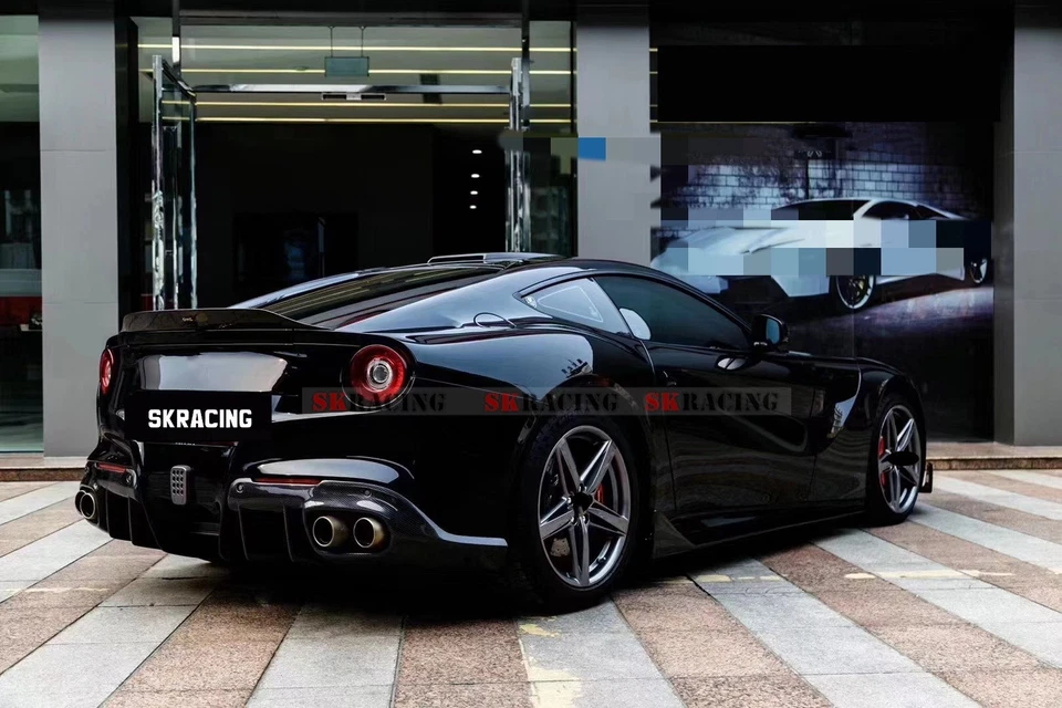 Alerón trasero forjado/fibra de carbono/negro para Ferrari F12 Berlinetta 2013-2017 Foto 3 de 4