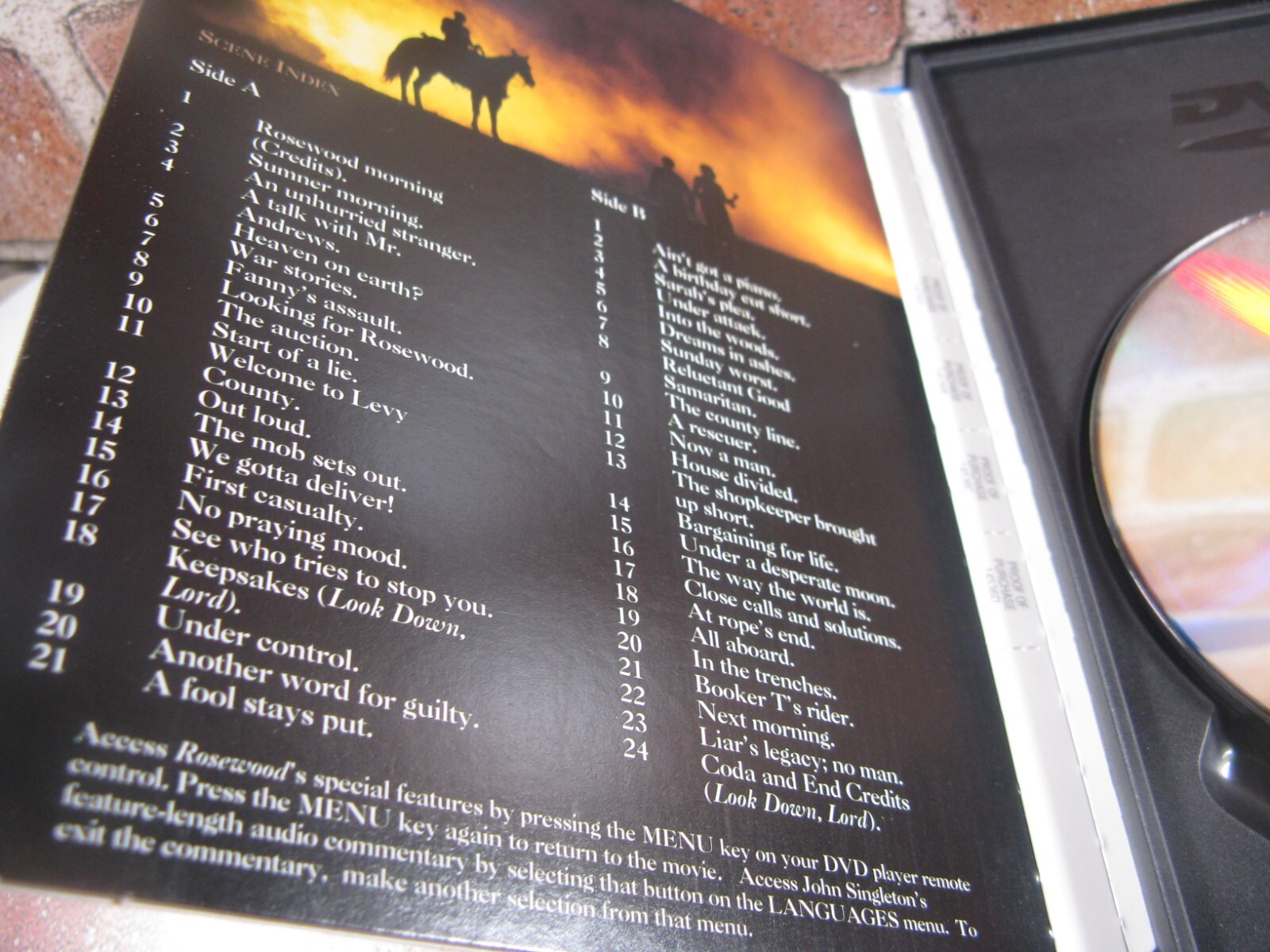 Rosewood (DVD, 1997) Ving Rhames, Jon Voight Snapcase