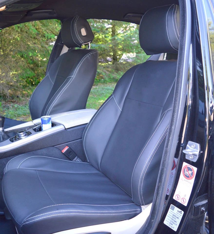 BMW 5 Series F10 M Sport Genuine Fit Tailored Black Leatherette Car Seat Covers - Image 2 of 4