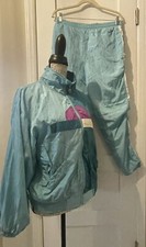 IXSPA by Jamie Sadock 2 Piece Vtg Windbreaker Track Suit Jacket Pants Size: S 