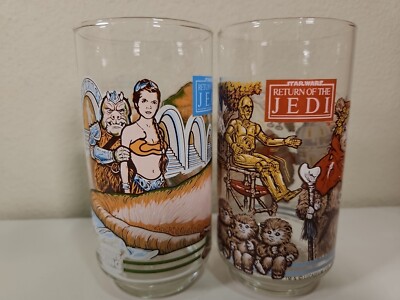 Vintage Star Wars Return of the Jedi Burger King 1983 Glass Cup