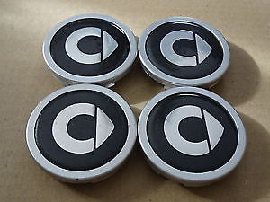 Set 4 Coprimozzi Smart Fortwo/Forfour 60mm - Tappi Cerchioni Neri - Foto 8