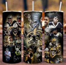 New Orleans Saints NFL Team Style Multicolor 20oz Insulated Tumbler Lid New