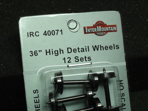 RUEDAS HO-INTERMOUNTAIN RAILWAY IRC 40071 ALTO DETALLE 36" 12 JUEGOS  | Zustand: New