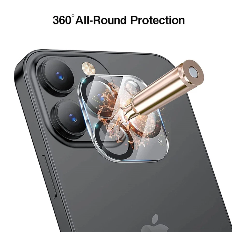 For iPhone 15 Pro / 15 Pro Max Camera Lens Cover Protector 9H Hardness Colorful - Image 4 of 4