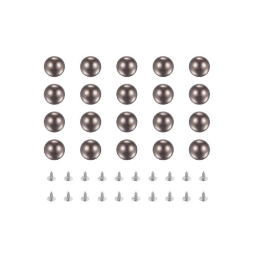 Perlennieten Nieten Kit, 12 mm Perlennieten Kunstperlen Nieten schwarz grau 50er Set - Bild 1 von 6