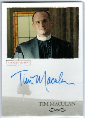 SIX FEET UNDER SEASONS 1 AND 2 TIM MACULAN AS FATHER JACK AUTOGRAPH