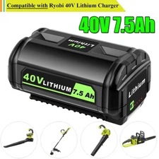 40V 7.5Ah Lithium Battery For Ryobi OP4050 OP4030 OP4026 OP4040 RY40430 RY40201A