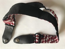 Guitar Strap, 2" Velvet Full Grain Leather Ends