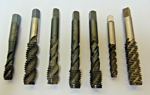 ASSORTED SPIRAL PLUG TAPS, LOT OF 7