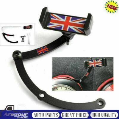 Union Jack Car Phone Mount Folding Holder Fits Mini Cooper R55 R56 Red Blue