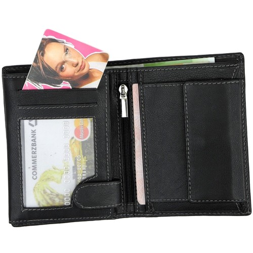J.JONES Herren Geldbörse RFID Leder Portemonnaie Geldbeutel Geldsack Brieftasche - Picture 23 of 44