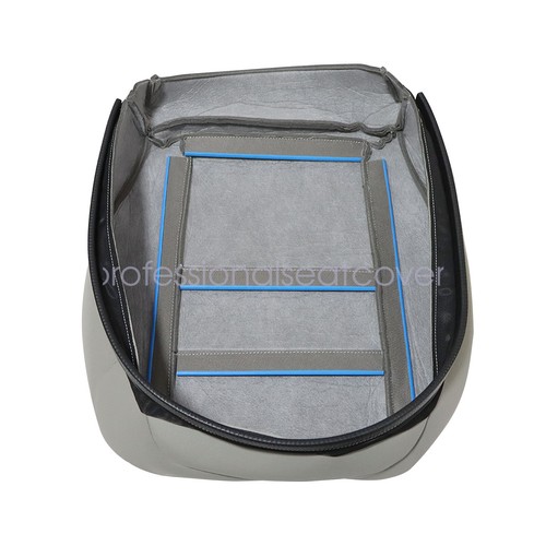 For 2008-2015 Mercedes Benz GLK350 Front Driver Leather Bottom Seat Cover Gray - Picture 8 of 16