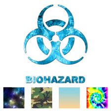 Bio Hazard Symbol - Vinyl Decal Sticker - Multiple Patterns Sizes - Ebn111