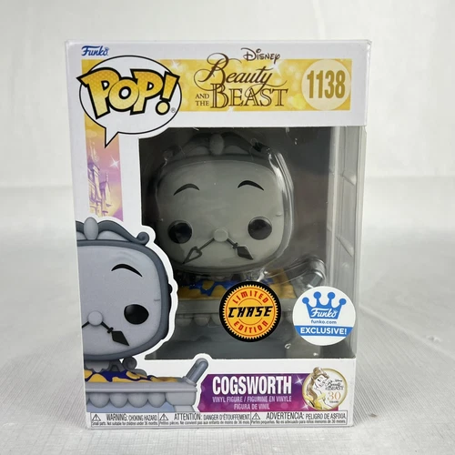 Funko Pop Disney Beauty & the beast Cogsworth Chase Funko Exclusive