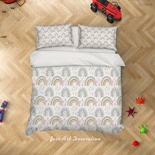 3D Rainbow Hand Drawn Kids Quilt Cover Set Duvet Cover Bedding Pillowcases