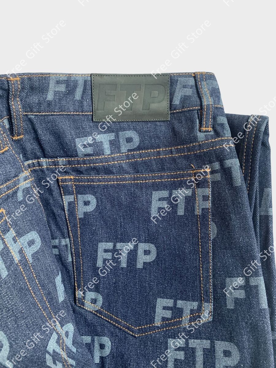 Ftp All Over Logo Pants Indigo Denim | eBay Ftp All Over Logo Pants Indigo Denim | eBay