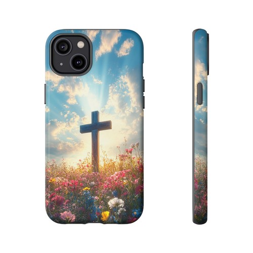 For iPhone | Samsung Galaxy | Pixel Phone Case - Cross Wildflower Sunrise - 第 81/256 張圖片