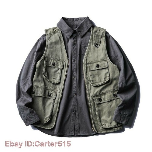 Men's Multi-pocket Vest Cargo Military 