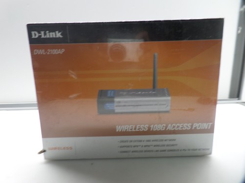 D-LINK DWL-2100AP WIRELESS 108G ACCESS POINT NEW IN FACTORY SEALED BOX