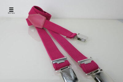 Hosenträger schmal pink - Made in Germany - handgemacht - gute Qualität