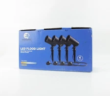LED Flood Lights (4-PACK) Energetic Lighting - Black | OPEN BOX