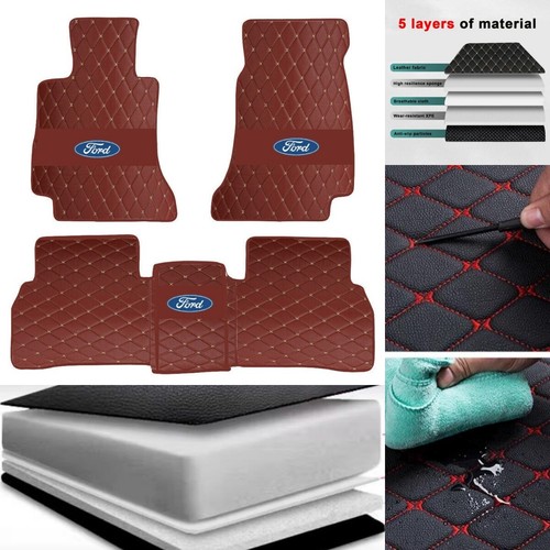 For Ford F250 1999-2024 Waterproof Auto Carpets Car Floor Mats Truck Liner Pads - Picture 5 of 17