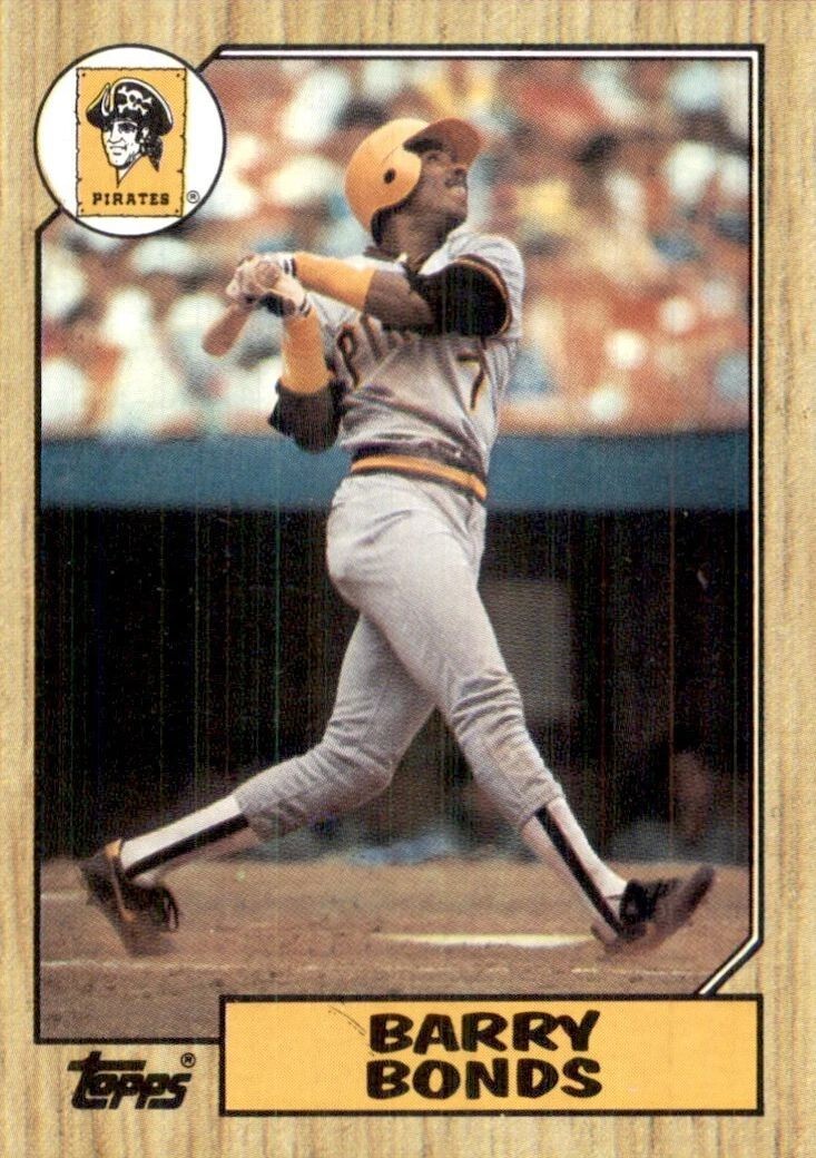1987 Topps #320 Barry Bonds RC - Pittsburgh Pirates