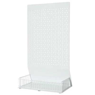 GERSO Theken-Lochblechdisplay Lochblechständer mit Eurolochung, weiß