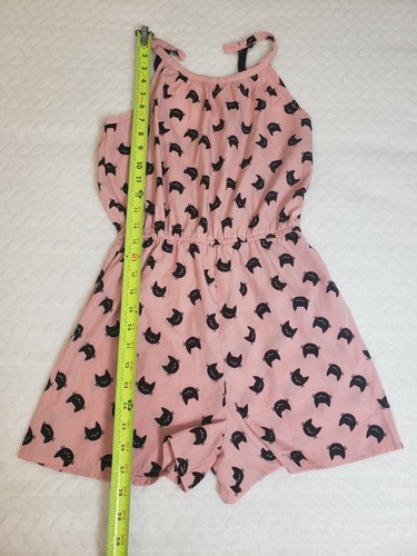 LILY BLEU Girls Pink Romper Cats Dress Size 12 - Picture 5 of 8