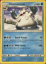 Abomasnow Rare - 42/236 - Unified Minds Pokemon 2019