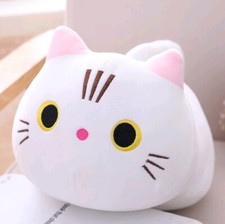 Squishy Plush Fat Cat - White