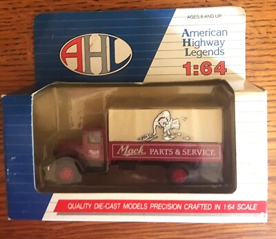 #ad Hartoy AHL diecast Box Truck Mack Parts amp; Service 1:64 NEW IN BOX O or S Gauge $10.95