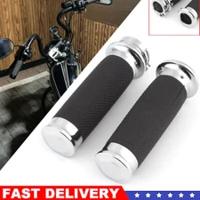 1" Handle Bar Hand Grips For Harley Dyna Road King Softail Street Electra Glide
