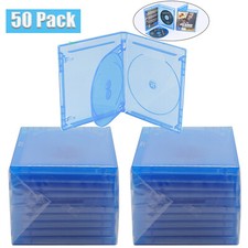 50 Lots of Standard 3-Discs Replacement CD Case Box For Blu-Ray Disc Blu Ray DVD