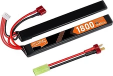 Airsoft Battery 11.1V Rechargeable 3S LiPo 1800mAh 30C Nunchuck Pack Deans TPlug