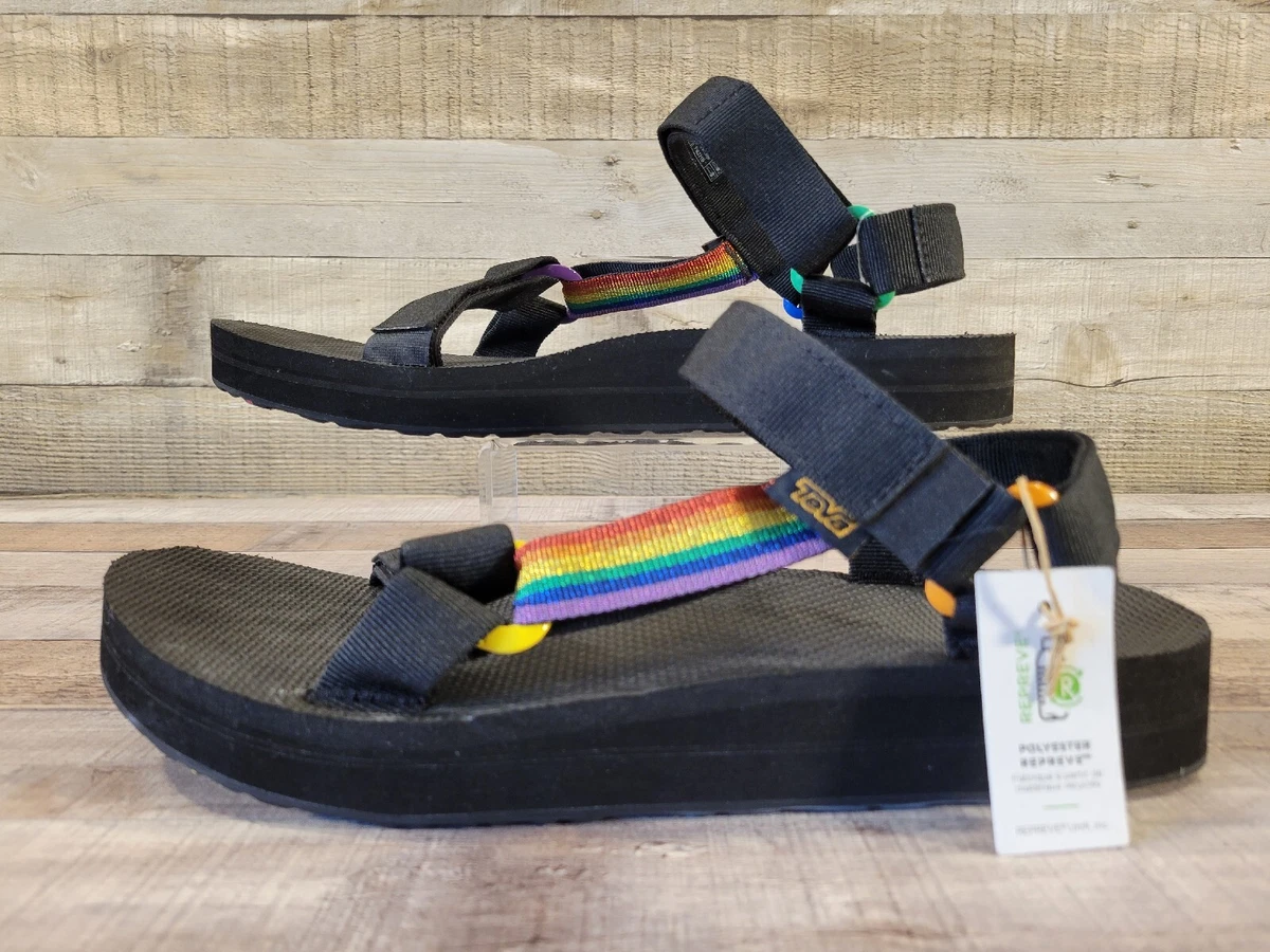 Rainbow sandals water sale