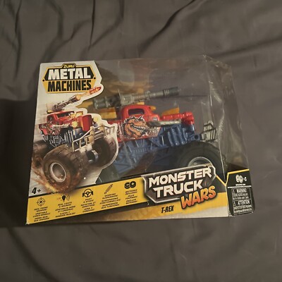 ZURU METAL MACHINES MONSTER TRUCK WARS ''T-Rex'' NEW Lights & Sound