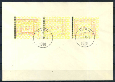Österreich 1983 Mi. 1 First Day 100% Automatik 3.00/4.00/6.00