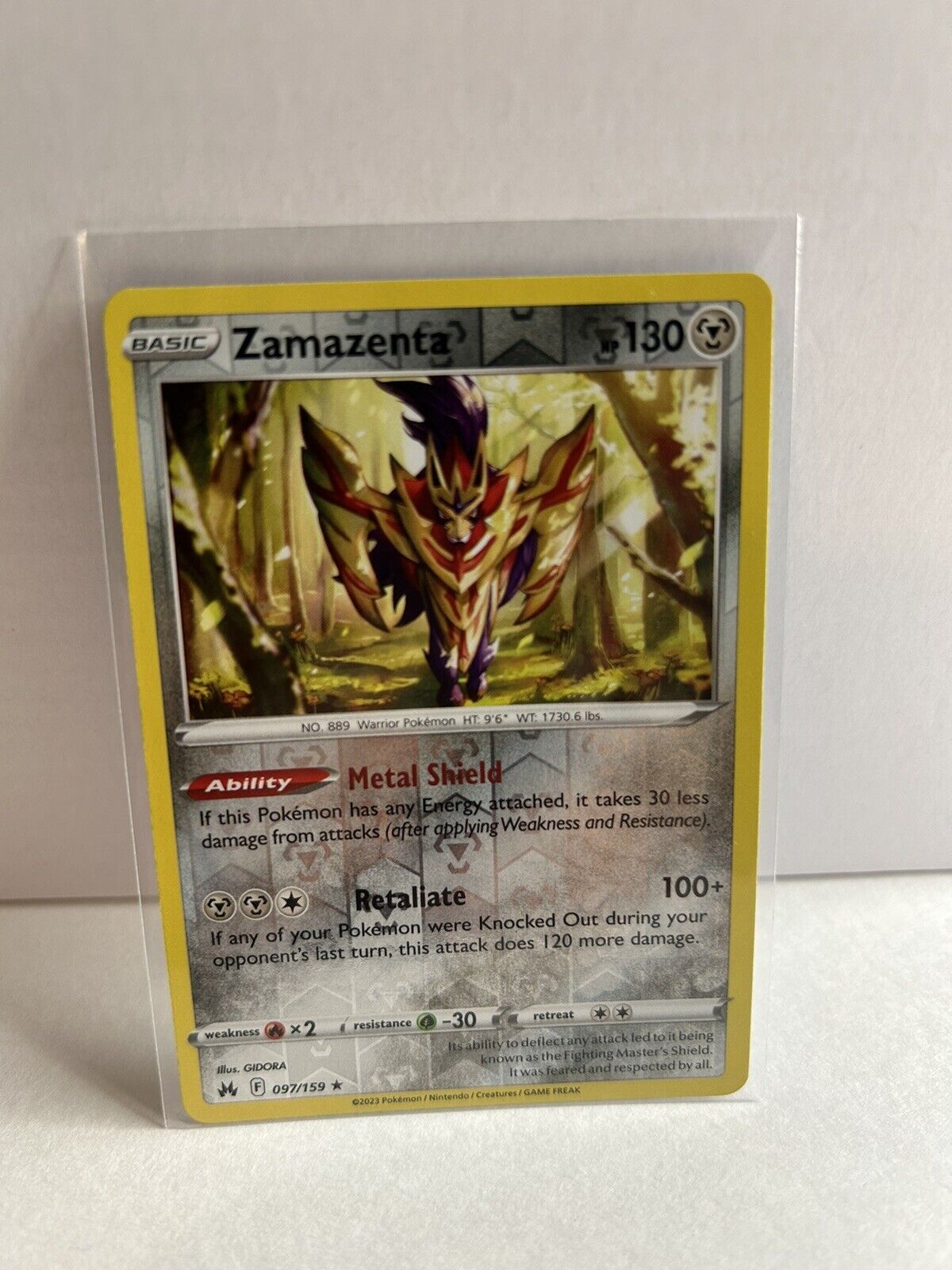 Zacian & Zamazenta - 094/159-097/159 - Crown Zenith - Pokemon Legendary  Card Set - Holo or Reverse