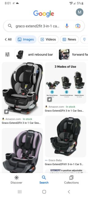 Graco Extend2Fit 2-in-1 Convertible Car Seat - Redmond (2136800)