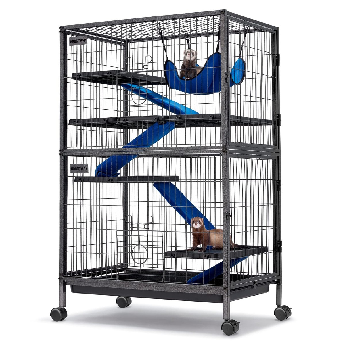 Silverstein HEXA / size 3, HG03Aマウスピース付き HABUTWAY 50''H Metal Small Animal Cages, Rolling Chinchilla Cage