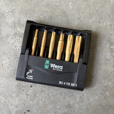 Wera BC 6 TX HF 1 Torx Bit Set Holding Function TX10-TX40 6pc 05056476001
