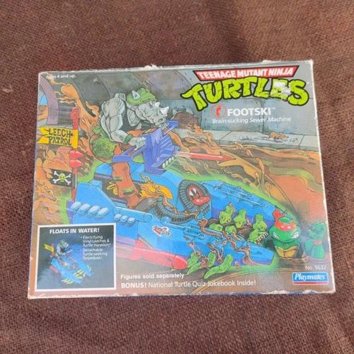 VTG 1989 TMNT Footski NEW OPEN BOX Ninja Turtles