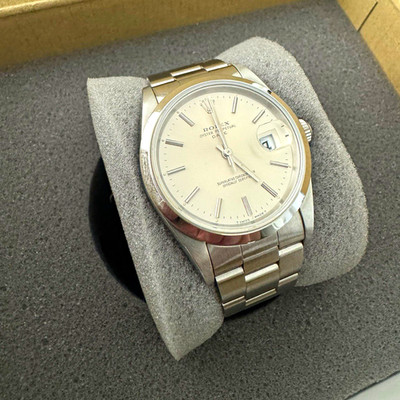 Rolex Oyster Perpetual Date Men's Silver Dial 15200 series